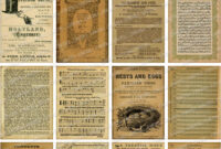 BOOK PAGES Digital Printable Collage Sheet 16 Old Vintage Distressed Book Pages With Foreign Text Calligraphy Sheet Music Diagrams Etsy