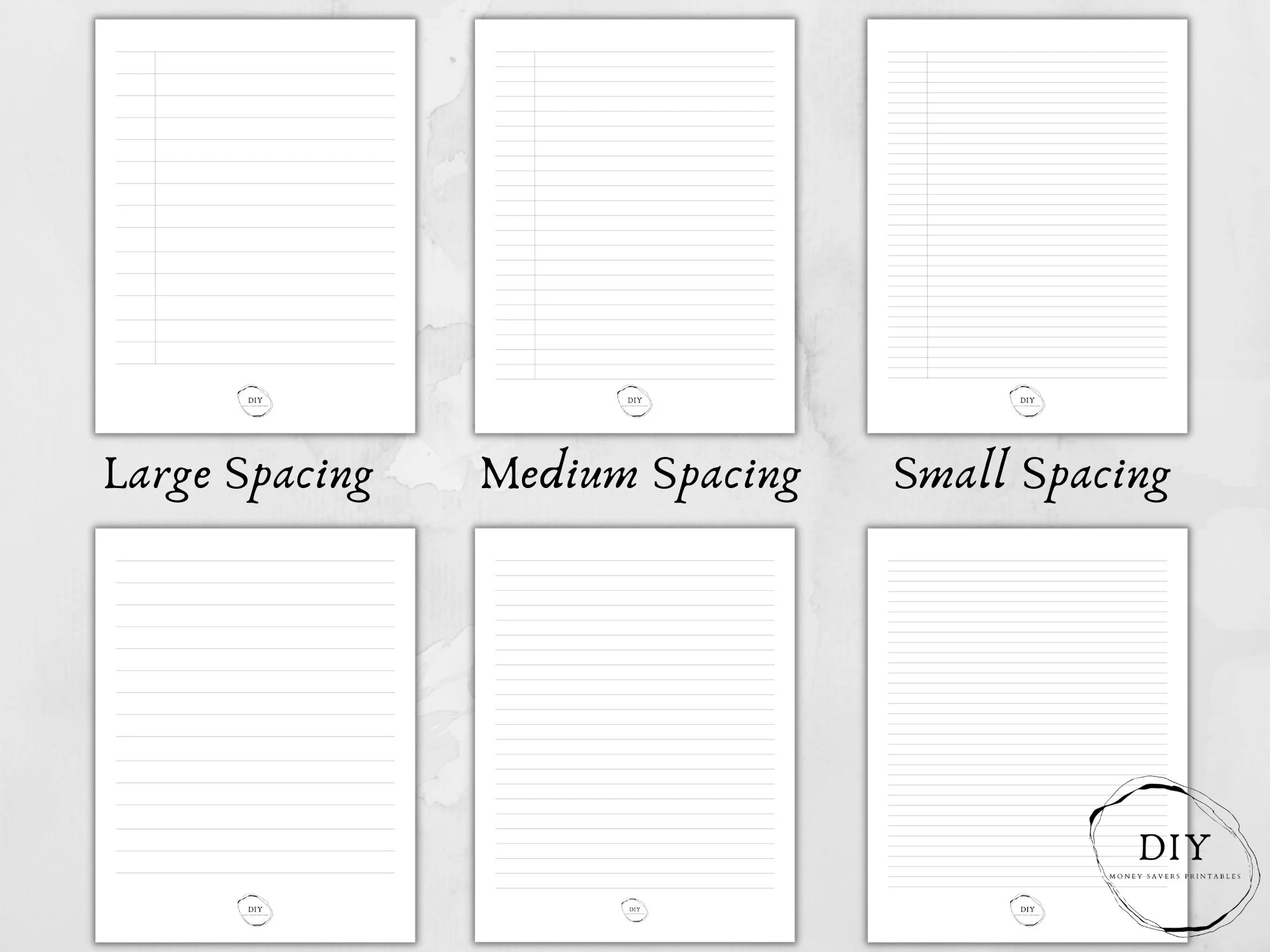 Bundle lined Paper lined Paper Printable lined Paper PDF A5 Paper journal Pages lined Paper Template stationary Lined Notebook Paper a4 Etsy