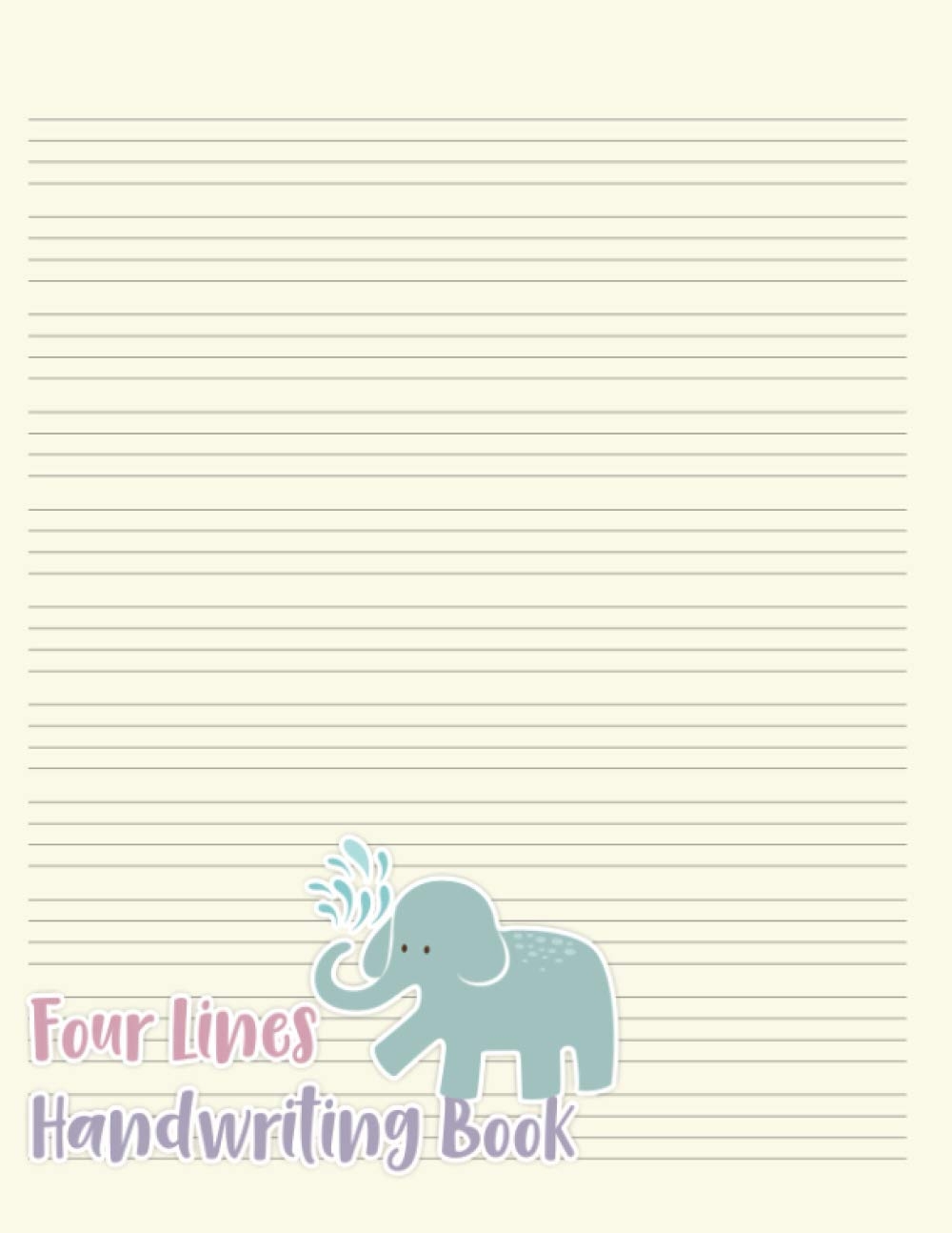 4-Line Writing Paper Printable
