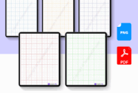 Colored Graph Paper Grid Paper Template Printable PDF
