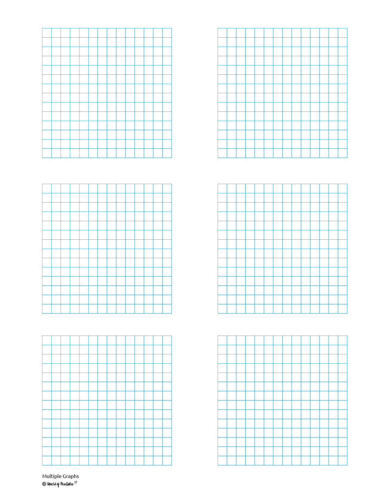Coordinate X y Plane Graph Paper 6 Graphs On Each Side Worksheets Library