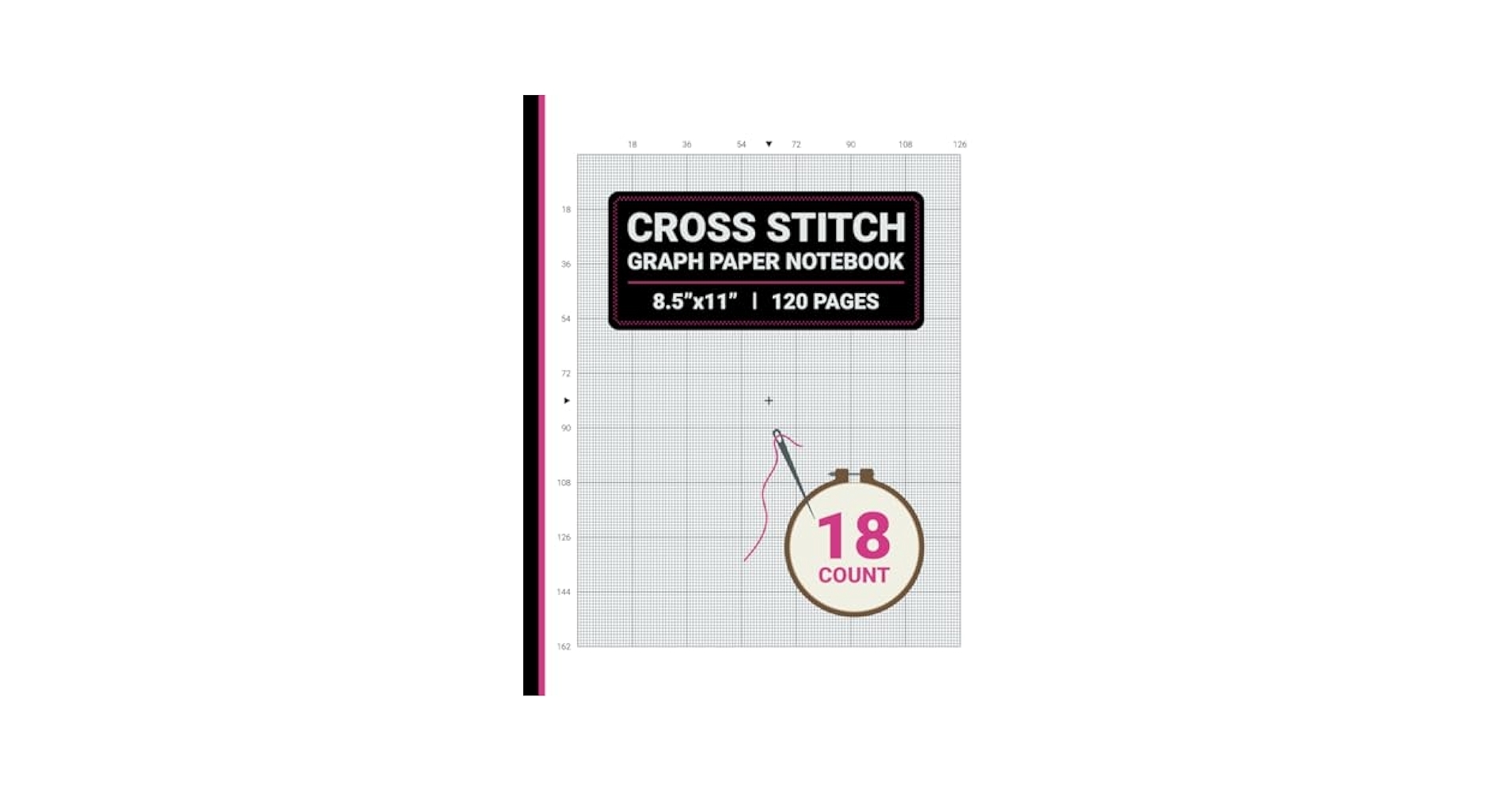 Cross Stitch Graph Paper Notebook Cross Stitching In 14 Squares Graph Paper Notebook Spiral