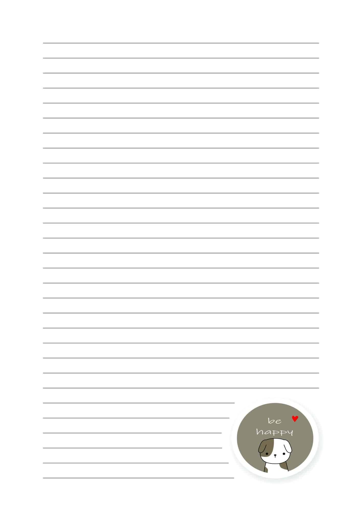 Printable Lined Paper for Kids