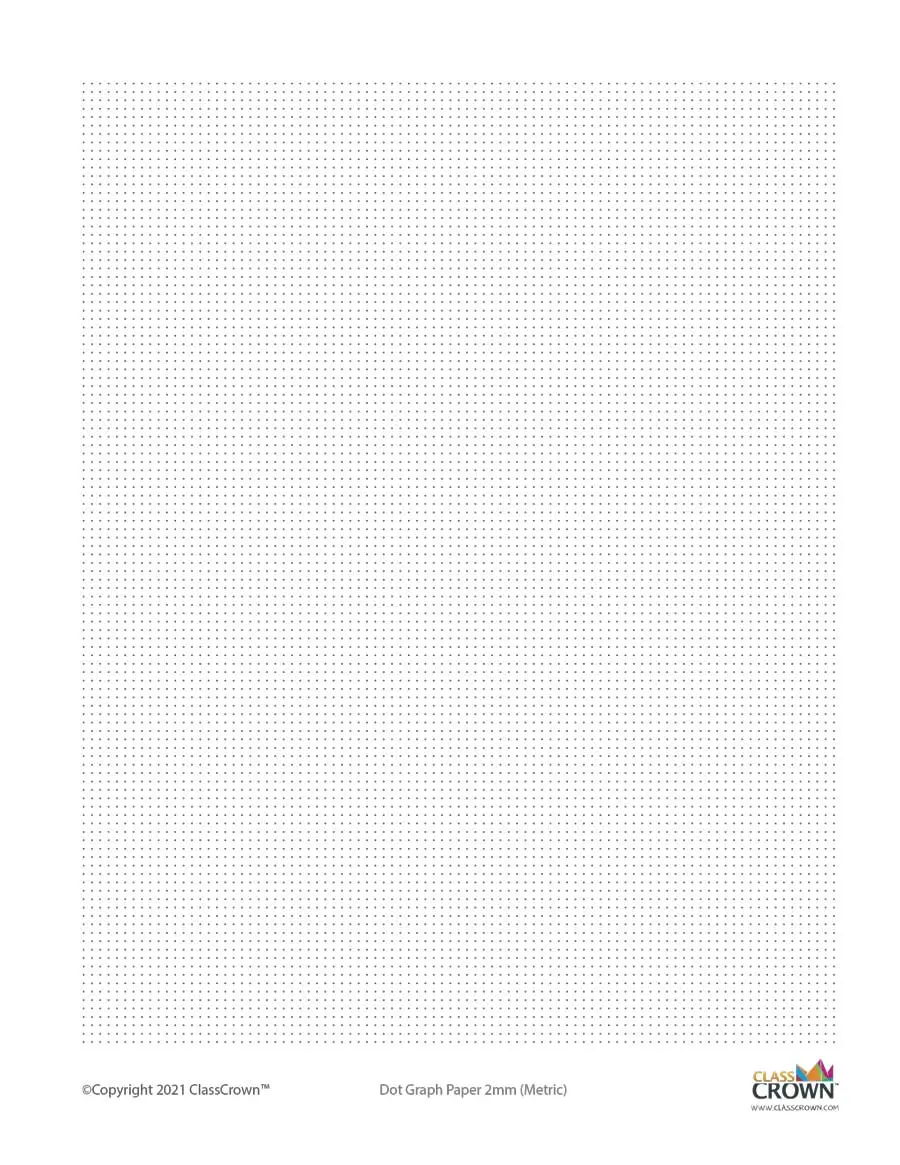 Dot Graph Paper 2 Mm Specialty Paper ClassCrown