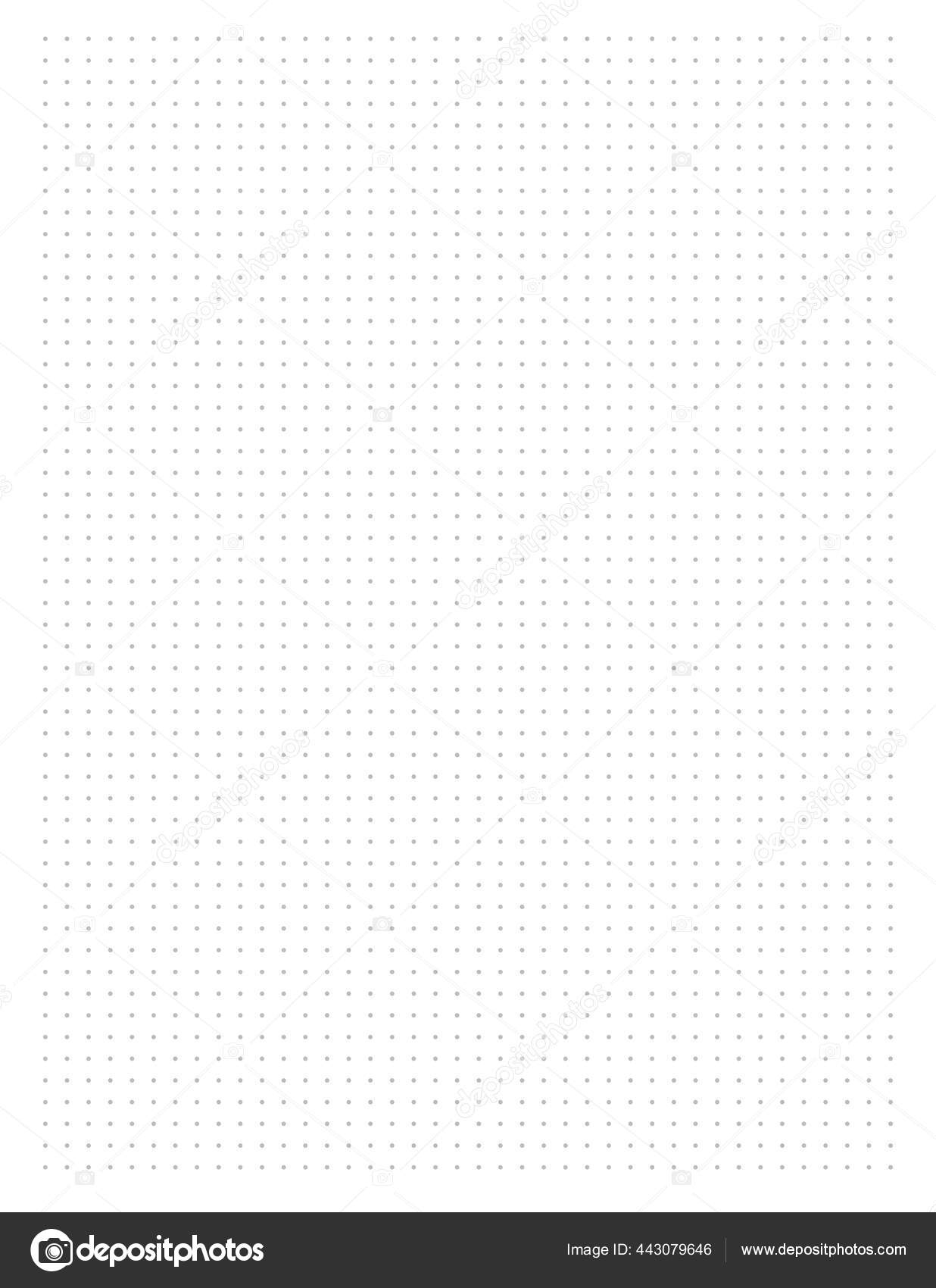 Dot Grid Graph Paper Writing Journals Daily Sketching Designing Size Stock Vector By nattiyapp 443079646