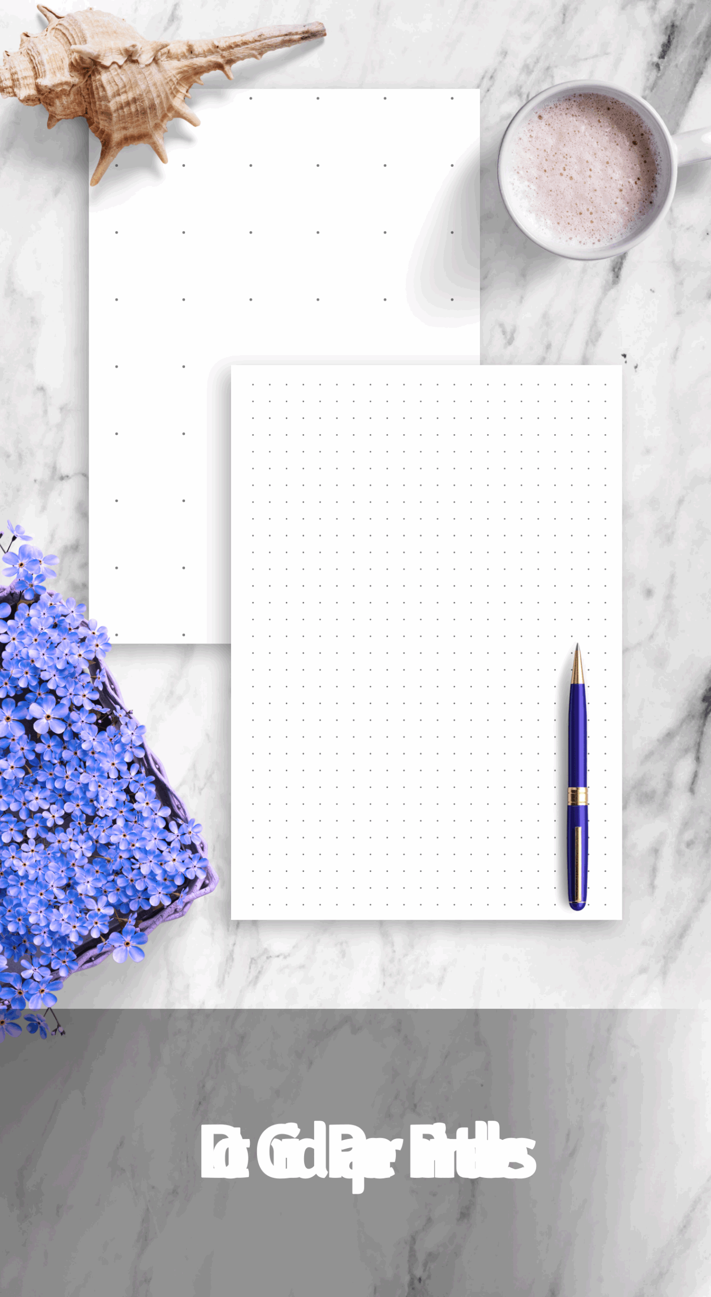 Dot Grid Paper Printable Templates For Bullet Journaling