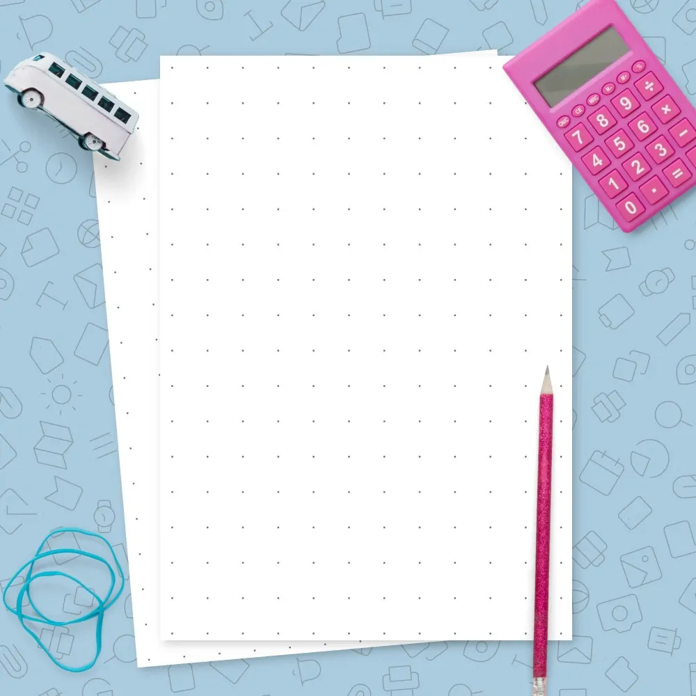 Printable 1/2 Grid Paper