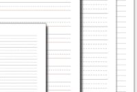 Dotted Lined Paper Printable The Pink Craft Box