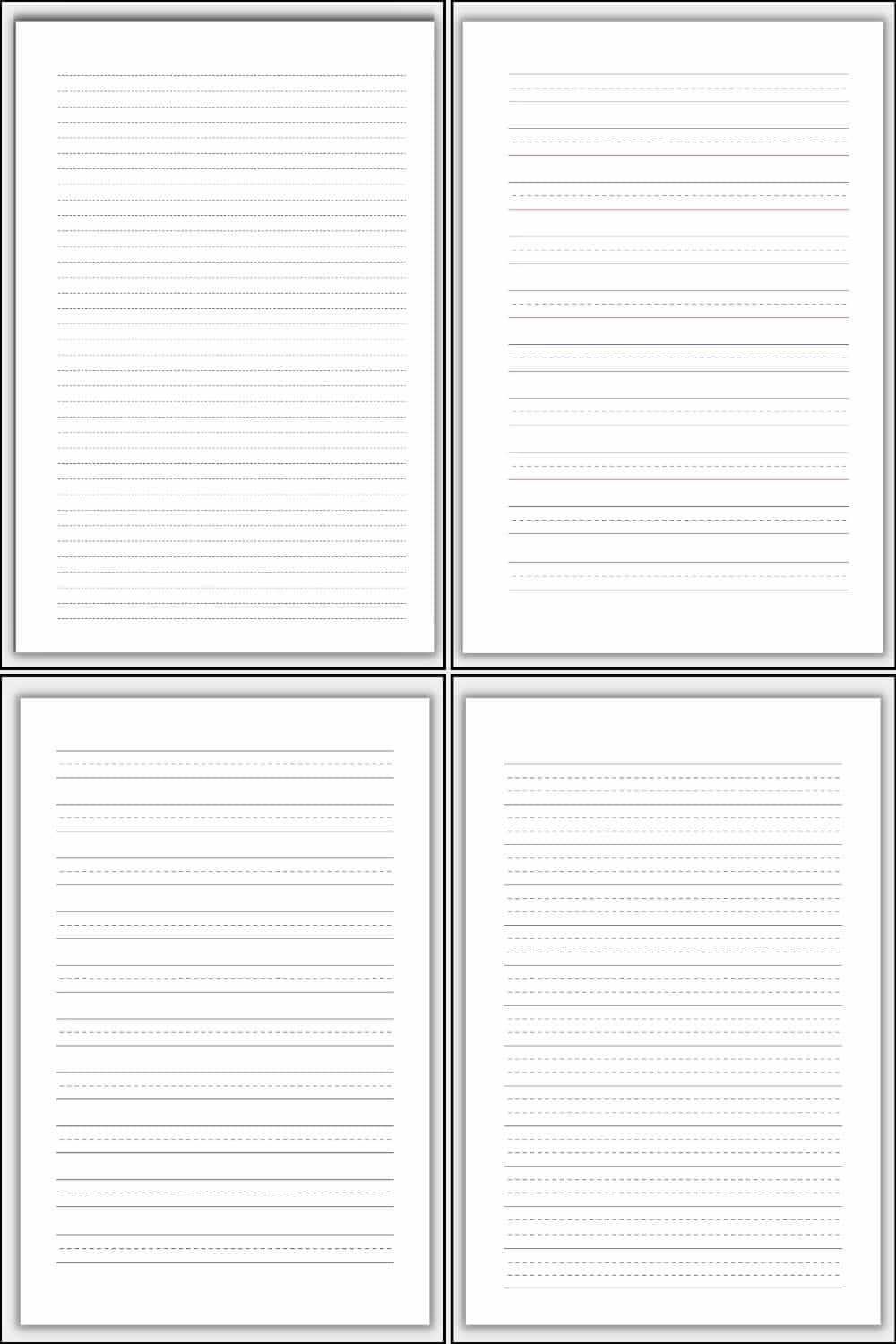 Wide Lined Writing Paper Printable