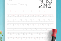 Download Number Tracing 1 10 Printable PDF