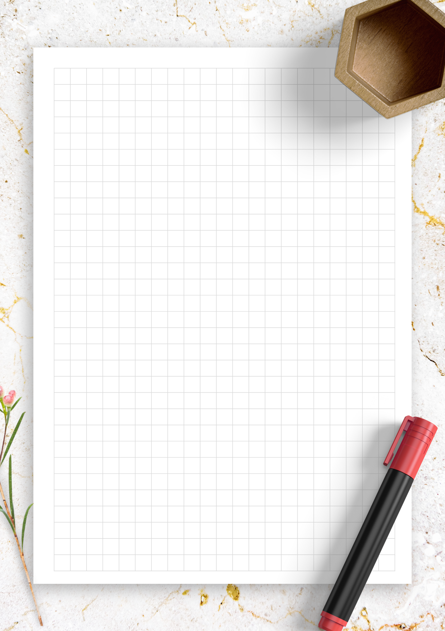 1 Inch Graph Paper Printable