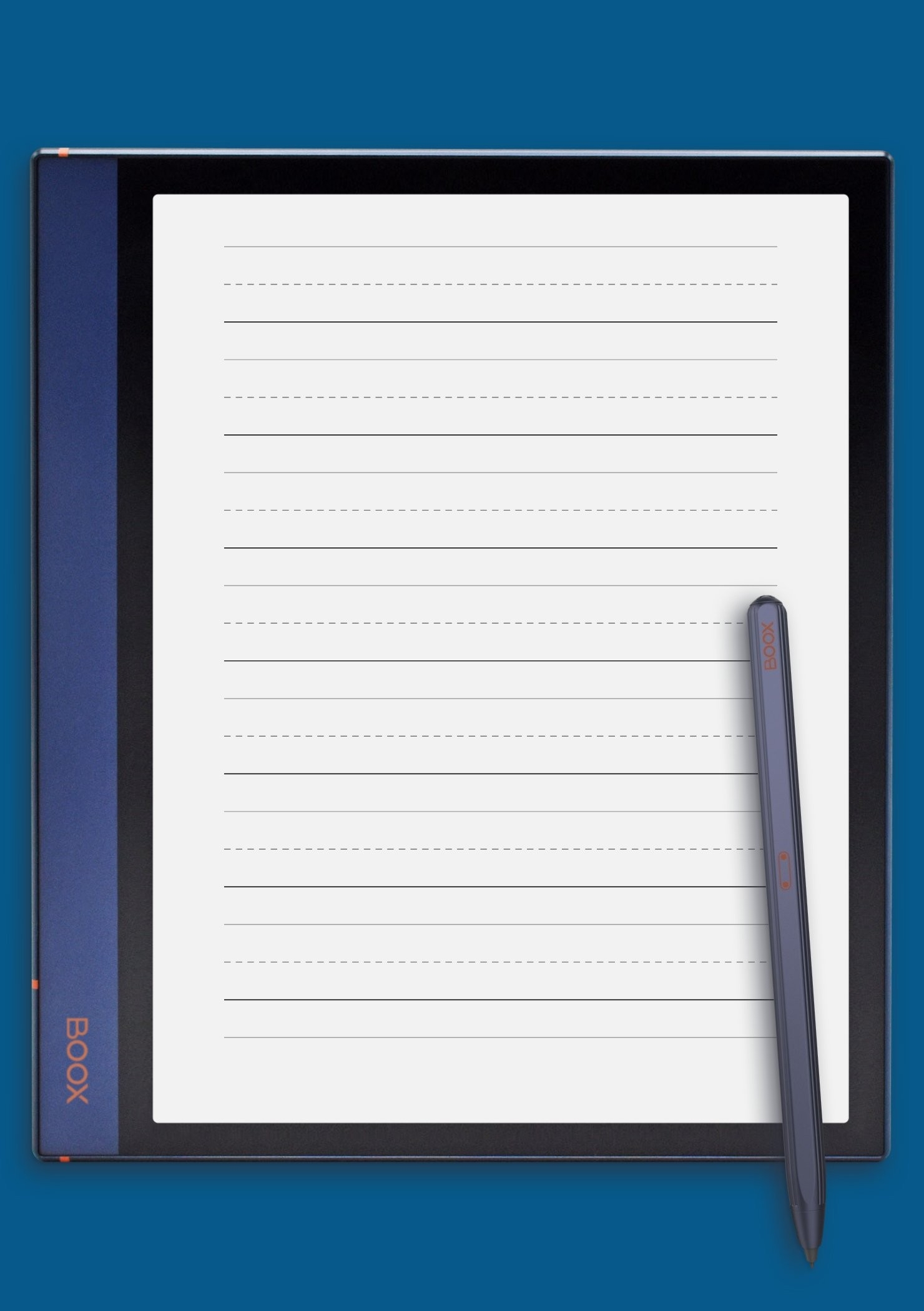 Download Printable 1 Inch Rule Handwriting Paper PDF