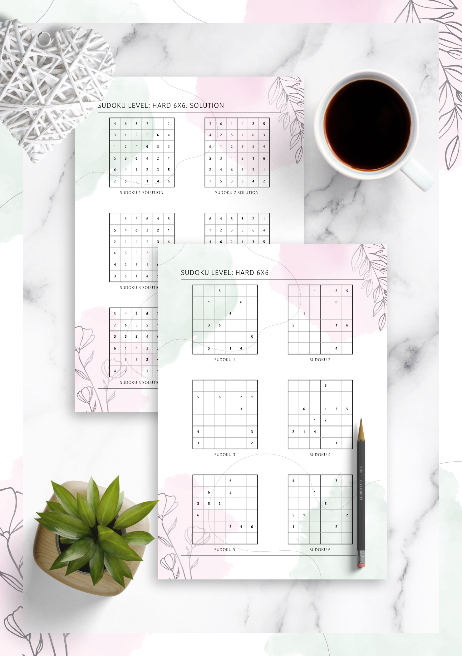 6X6 Grid Printable