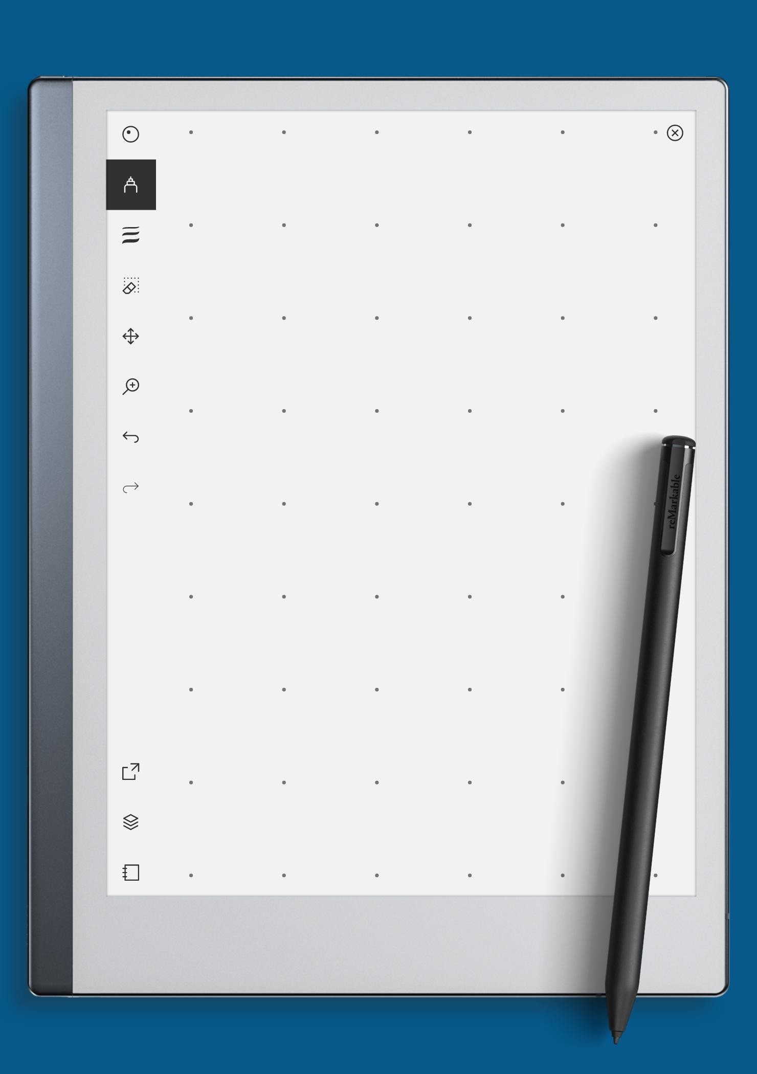 Download Printable Dot Grid Paper With 1 Dot Per Inch PDF