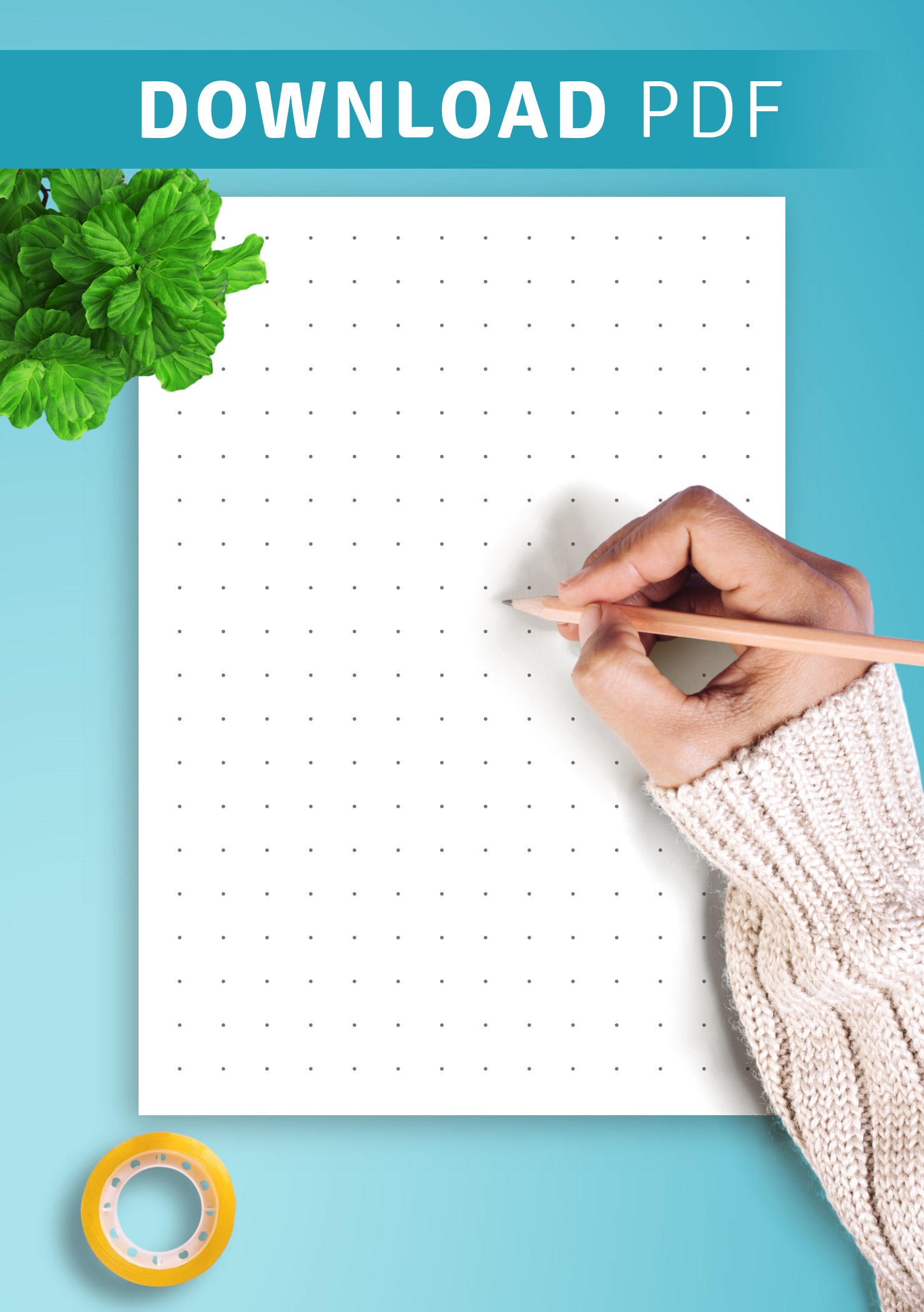 Download Printable Dot Grid Paper With 10 Mm Spacing PDF