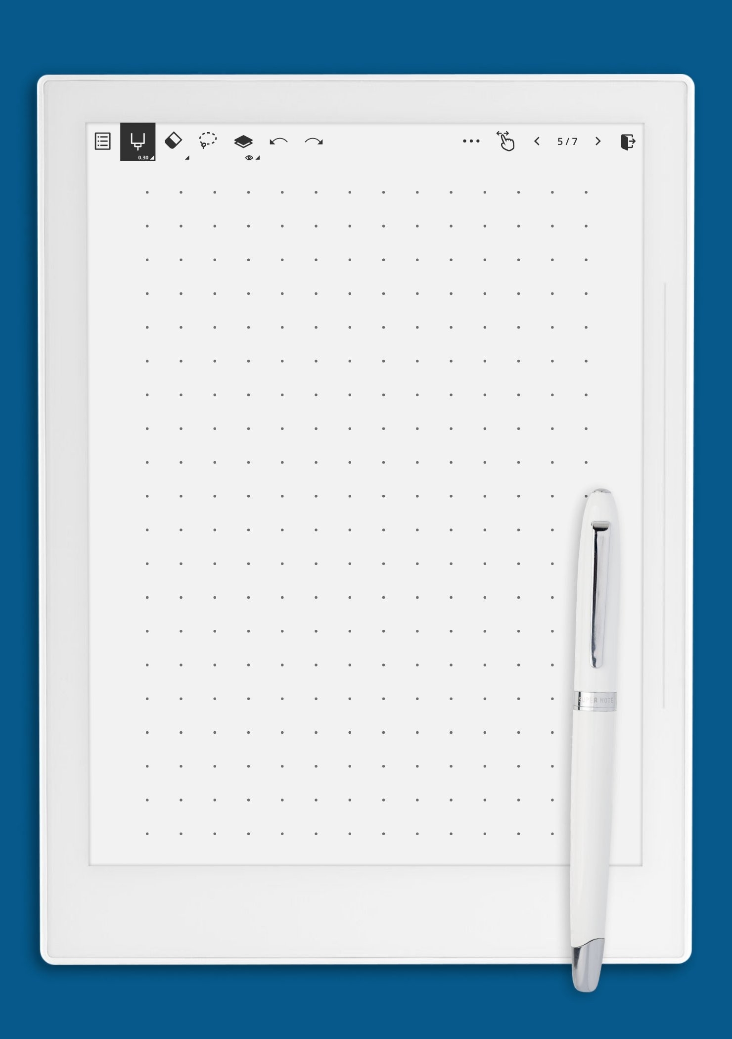 Download Printable Dot Grid Paper With 10 Mm Spacing PDF