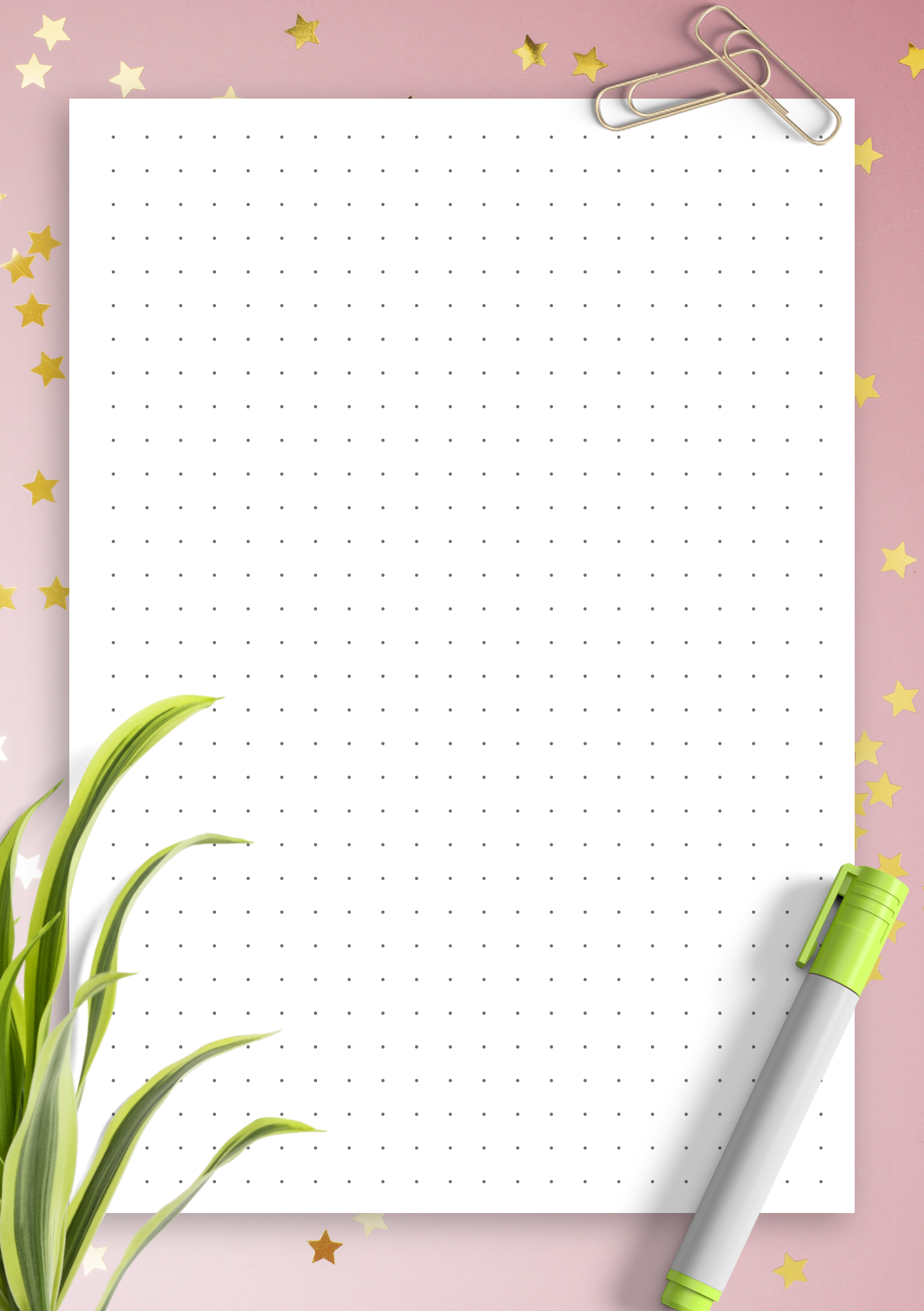 Paper with Dots Printable