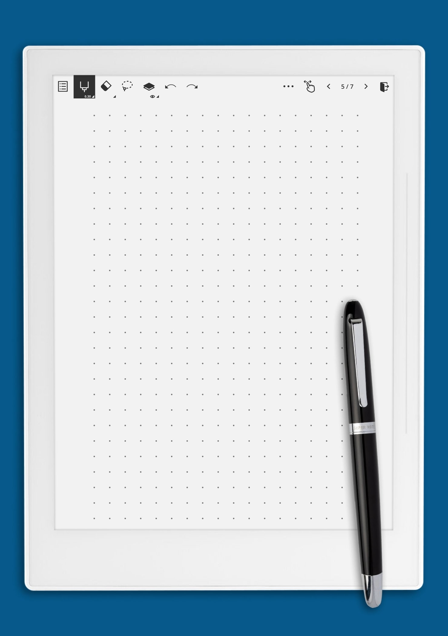 Download Printable Dot Grid Paper With 7 5 Mm Spacing PDF
