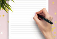 Download Printable Lined Paper Template 7mm PDF