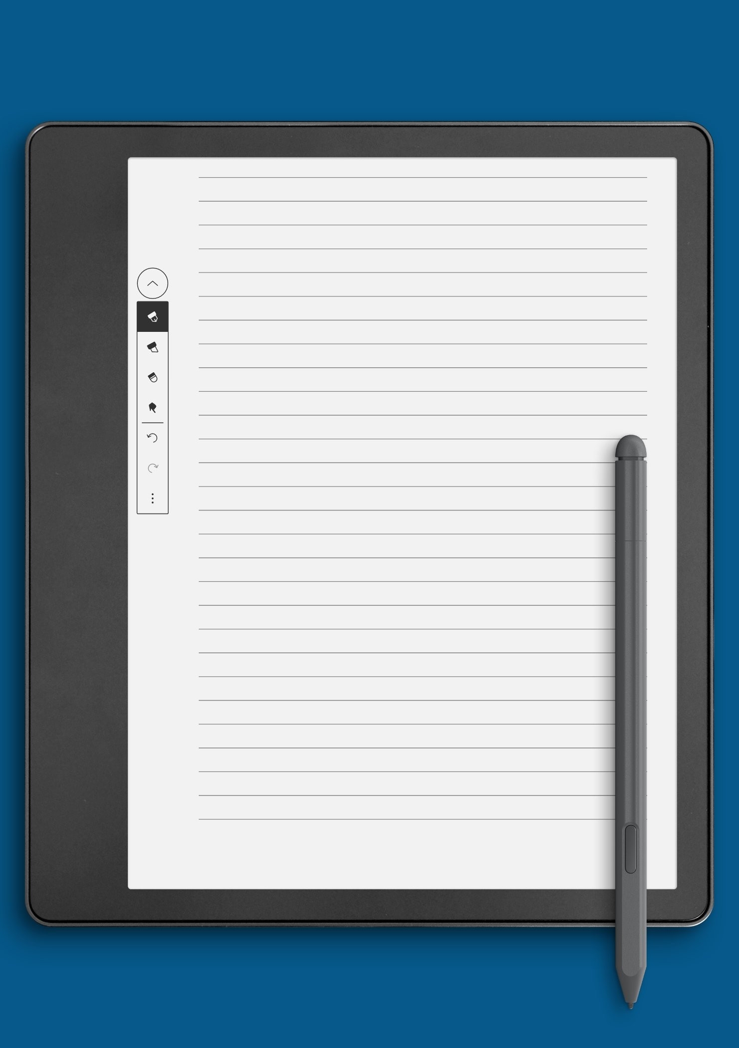 Download Printable Lined Paper Template 7mm PDF