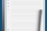 Download Printable Lined Paper Template 7mm PDF