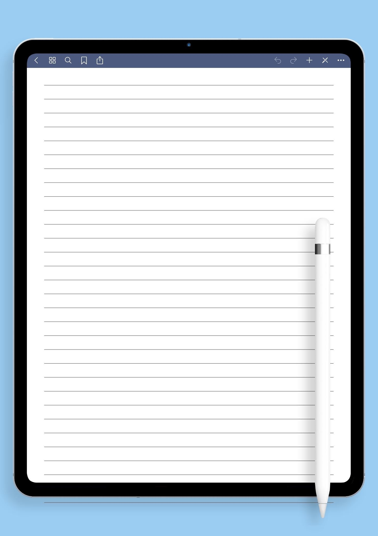1 Inch Lined Paper Printable