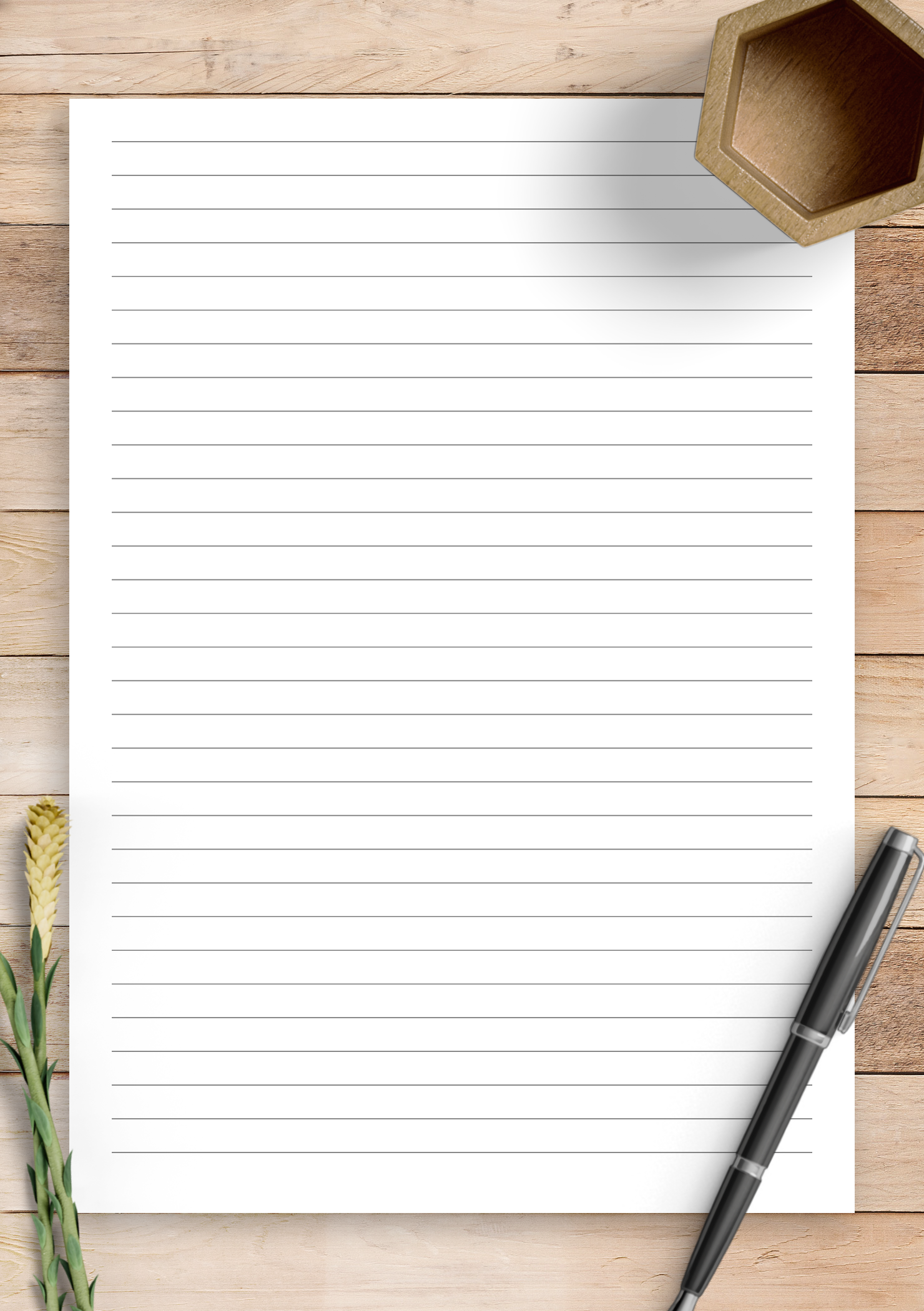 Printable Lined Paper A4 PDF