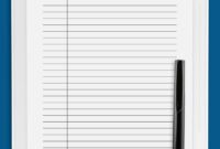 Download Printable Lined Paper Template Narrow Ruled 6 35mm Blue PDF