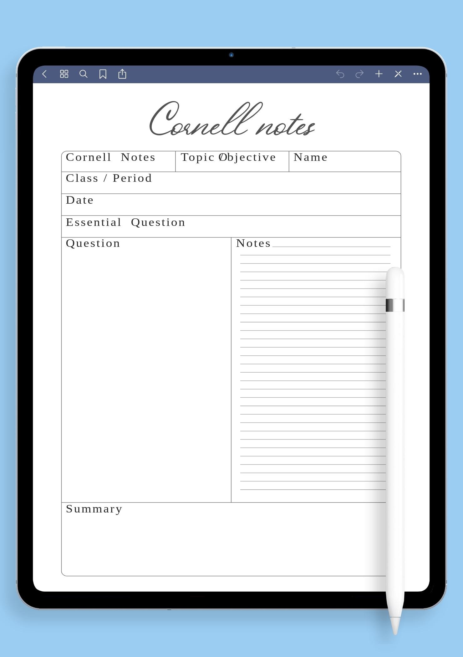 Note Taking Paper Printable