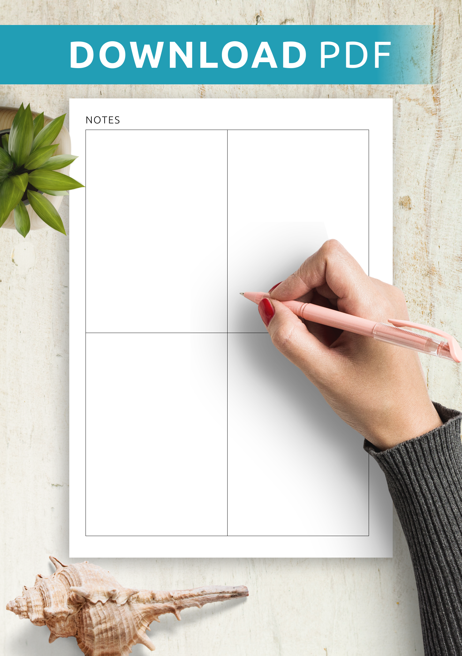 Small Square D Paper Printable