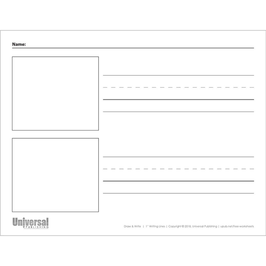 Draw Write Paper Free Printables Universal Publishing