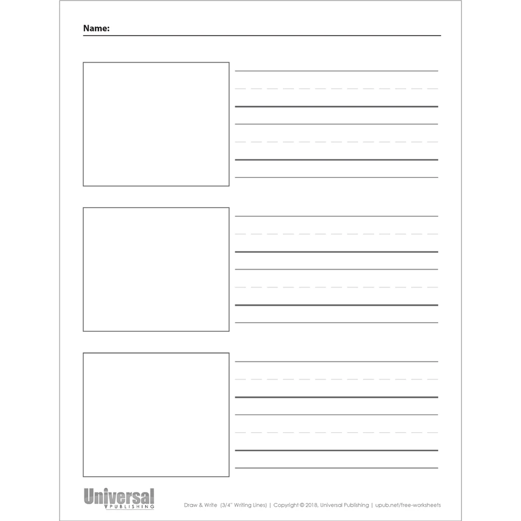 Draw Write Paper Free Printables Universal Publishing