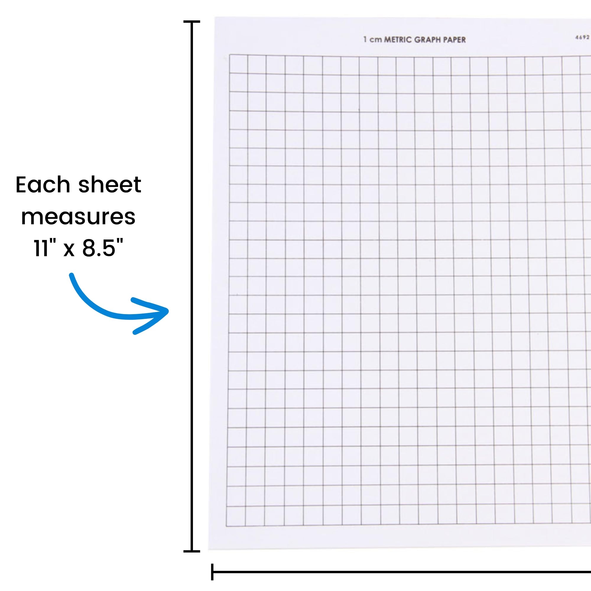 ETA Hand2mind Graph Paper 11 X 8 1 2 1 Cm Grid Pack Of 100 Amazon in