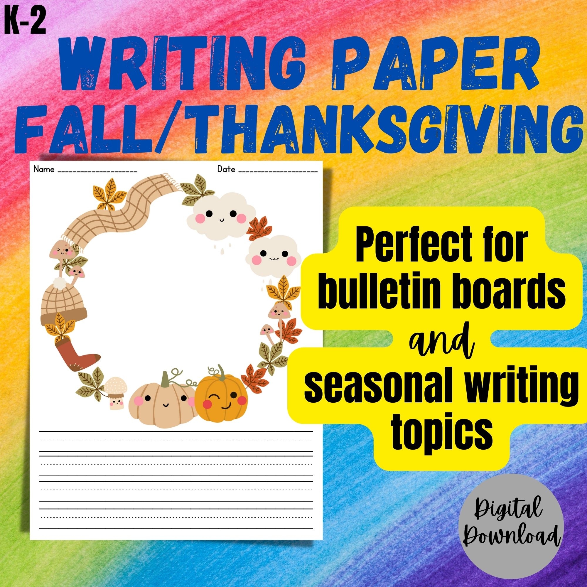 2nd Grade Writing Paper Printable