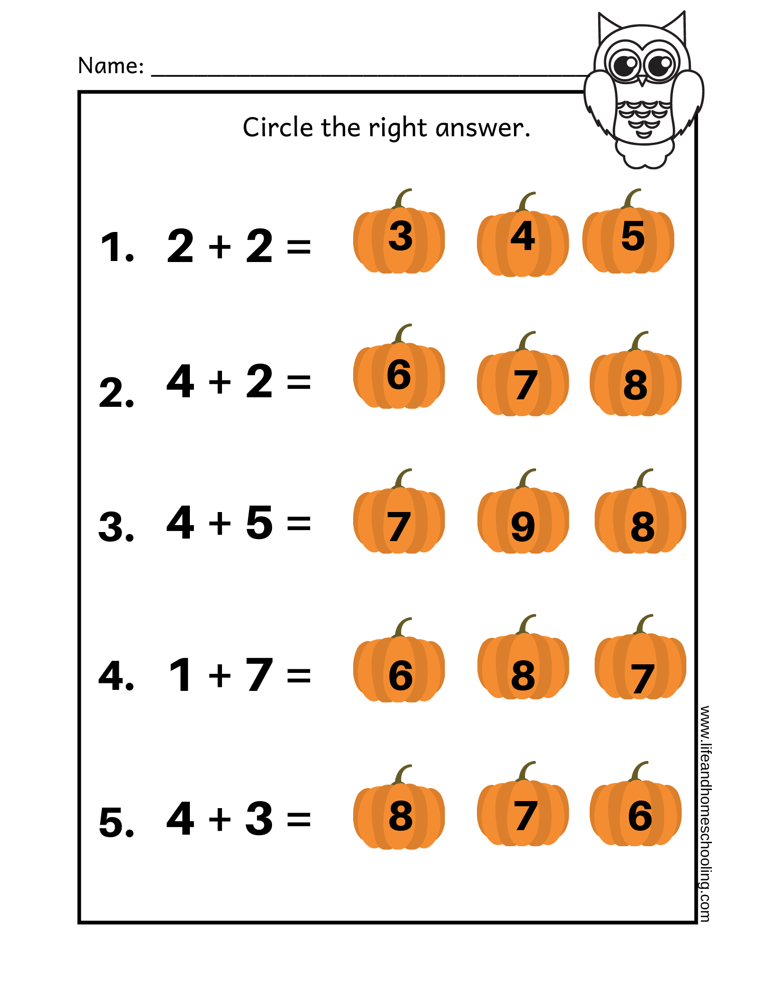 Printable Math Papers 2nd Grade