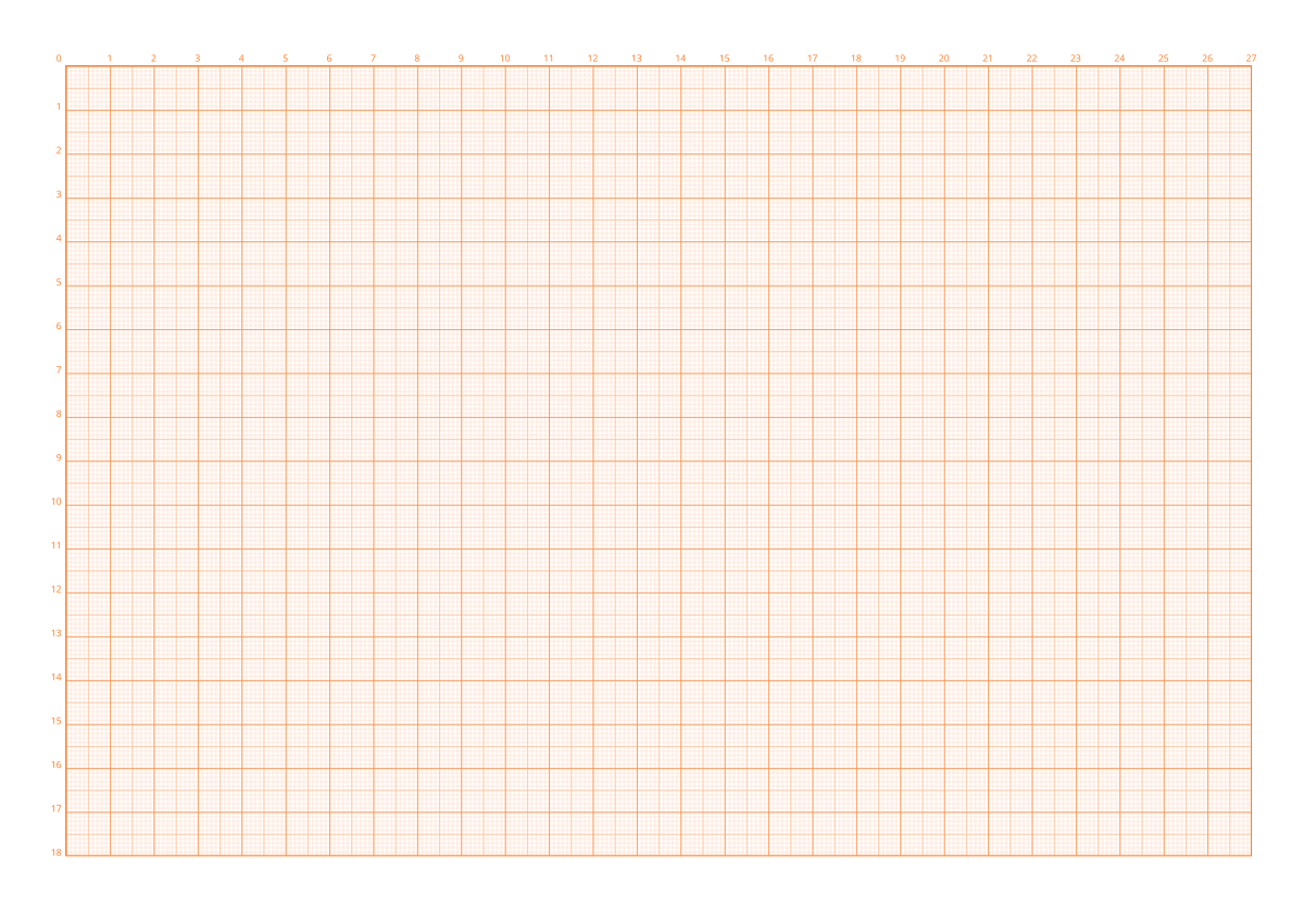 Orange Graph Paper Printable