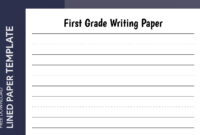 First Grade Lined Paper Free Google Docs Template Gdoc io Worksheets Library