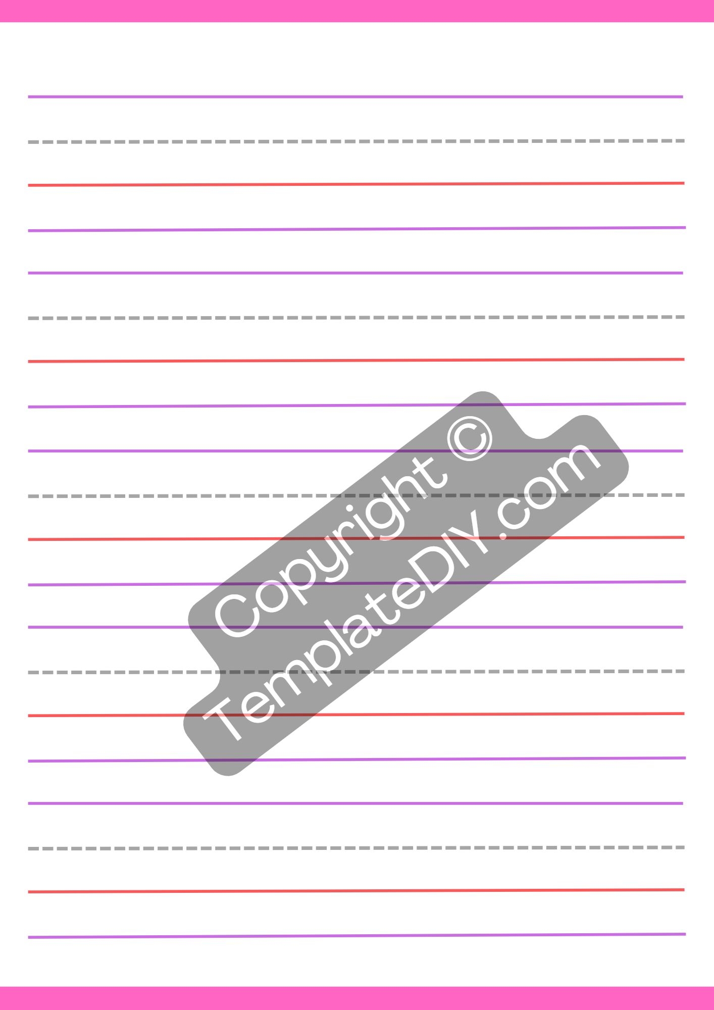 First Grade Writing Paper Template Printable PDF Word