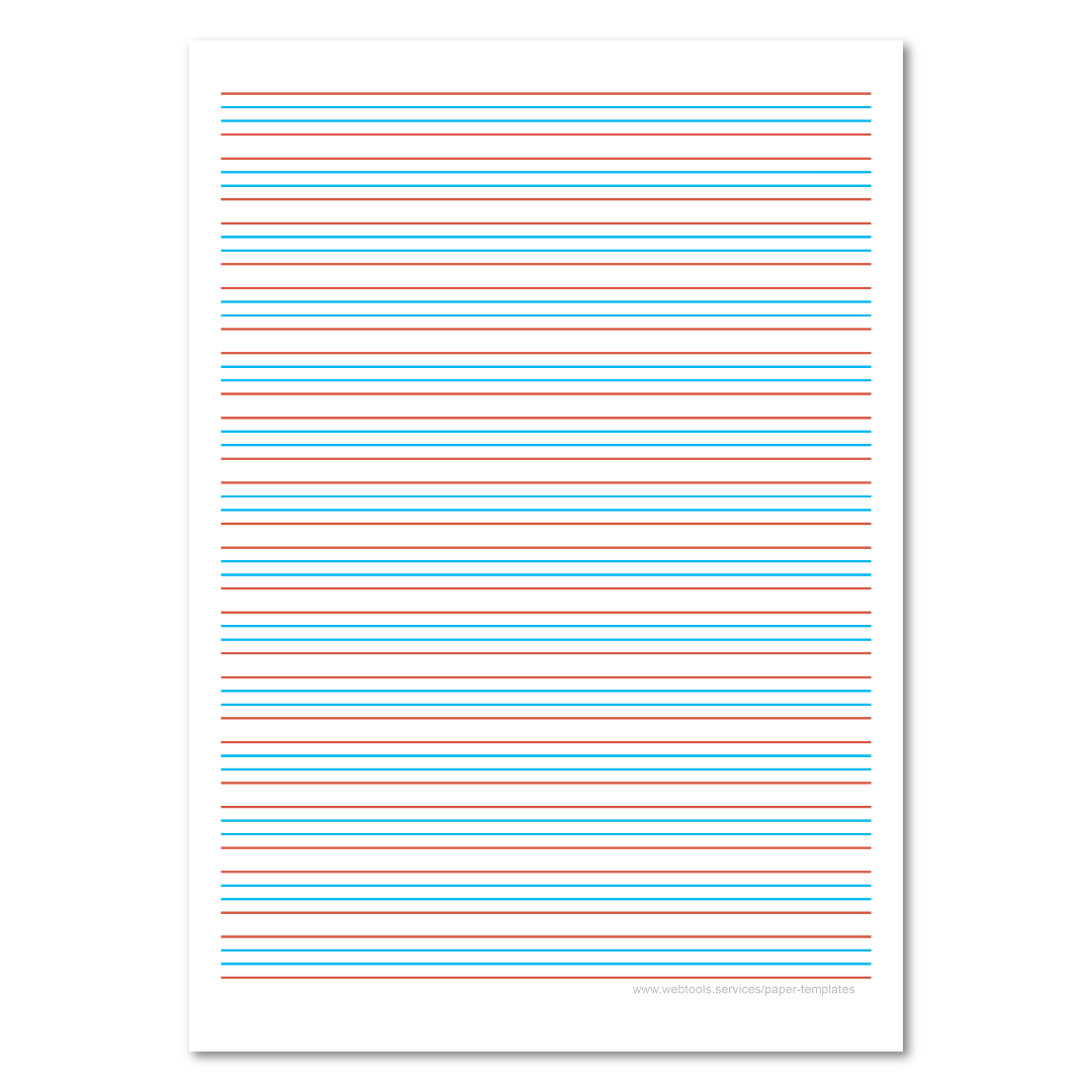 Four Lines English Alphabet Writing Paper Template Webtools Worksheets Library