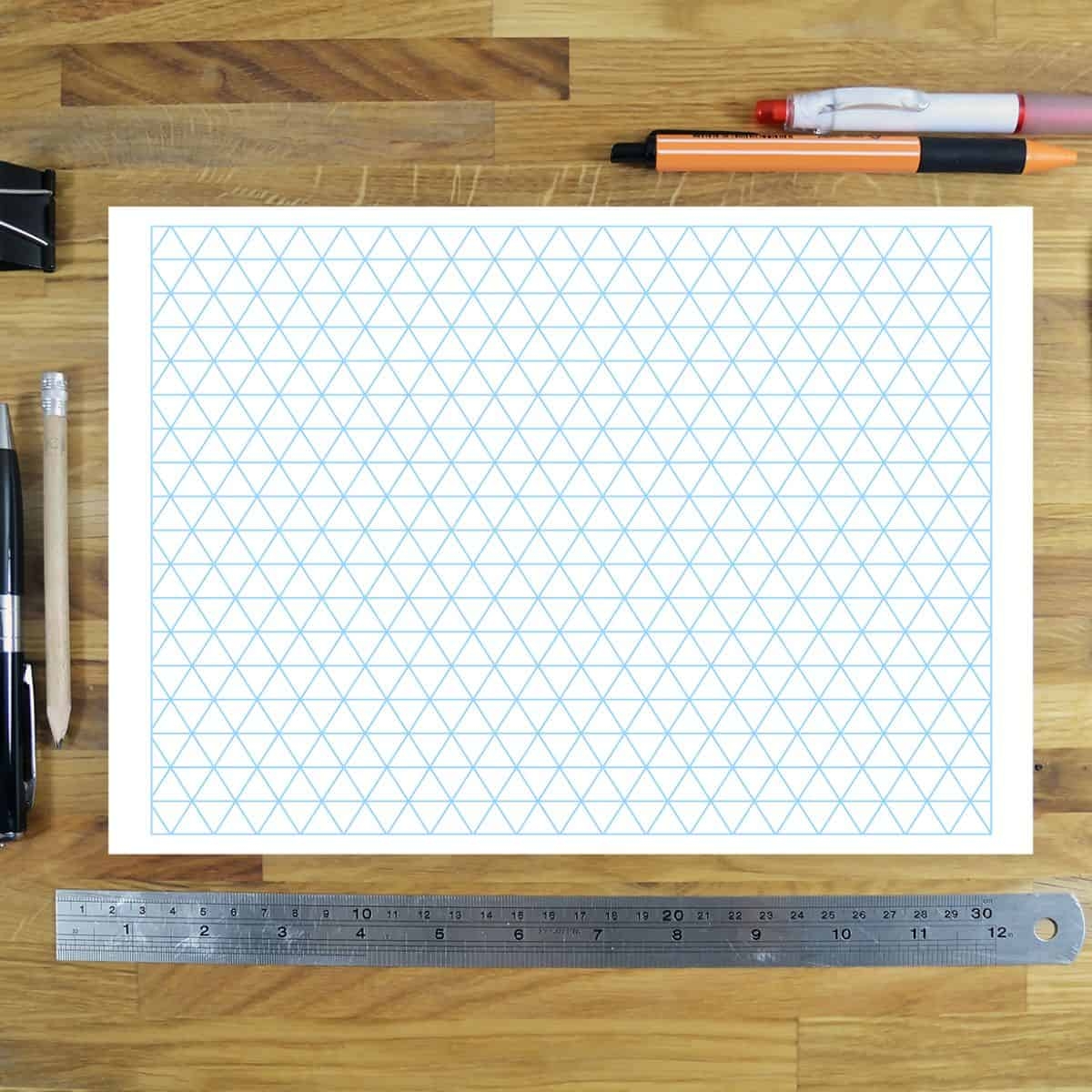 free 3d graph paper printable