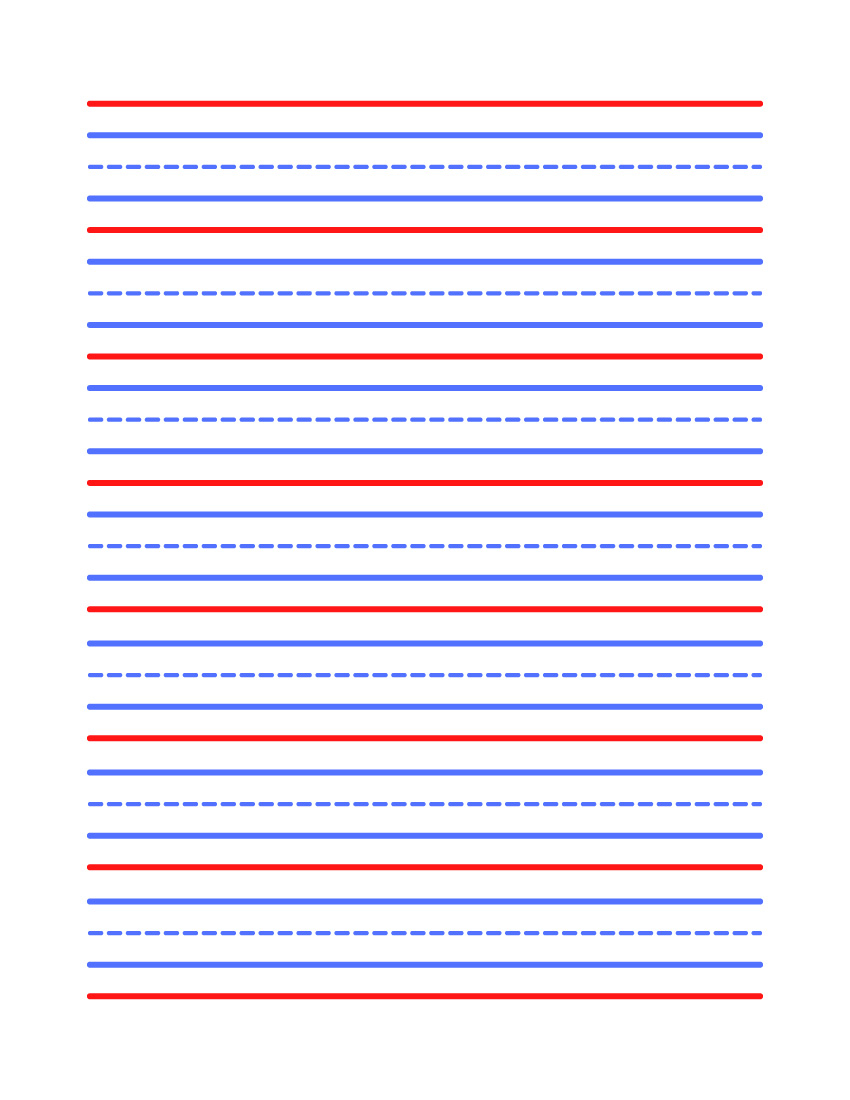Free 3rd Grade Lined Paper Template To Edit Online