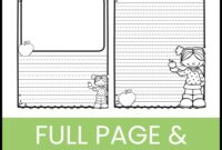 Free Apple Writing Paper For 1st Grade Literacy Stations