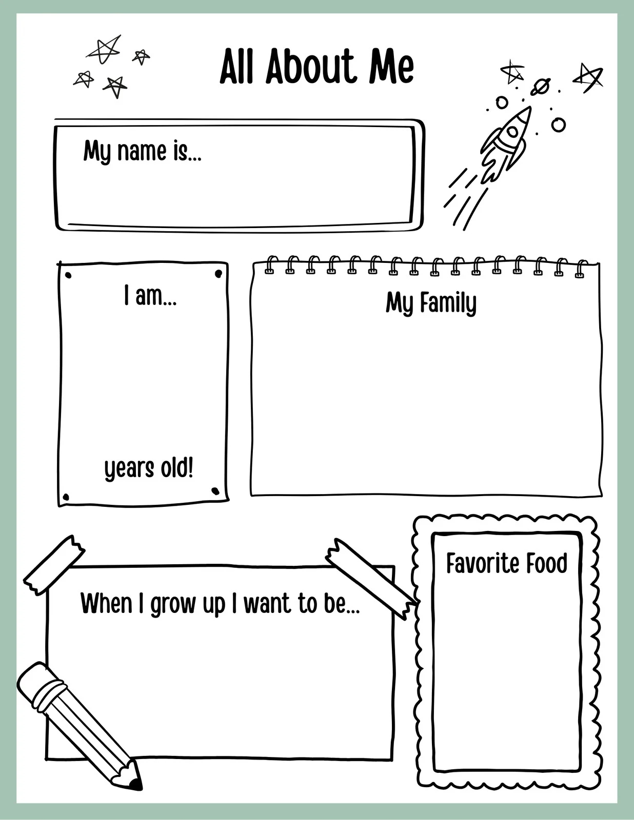 Free Custom 1st Grade Writing Worksheet Templates Canva