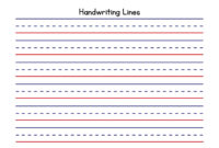 Free Custom Printable Handwriting Worksheet Templates Canva