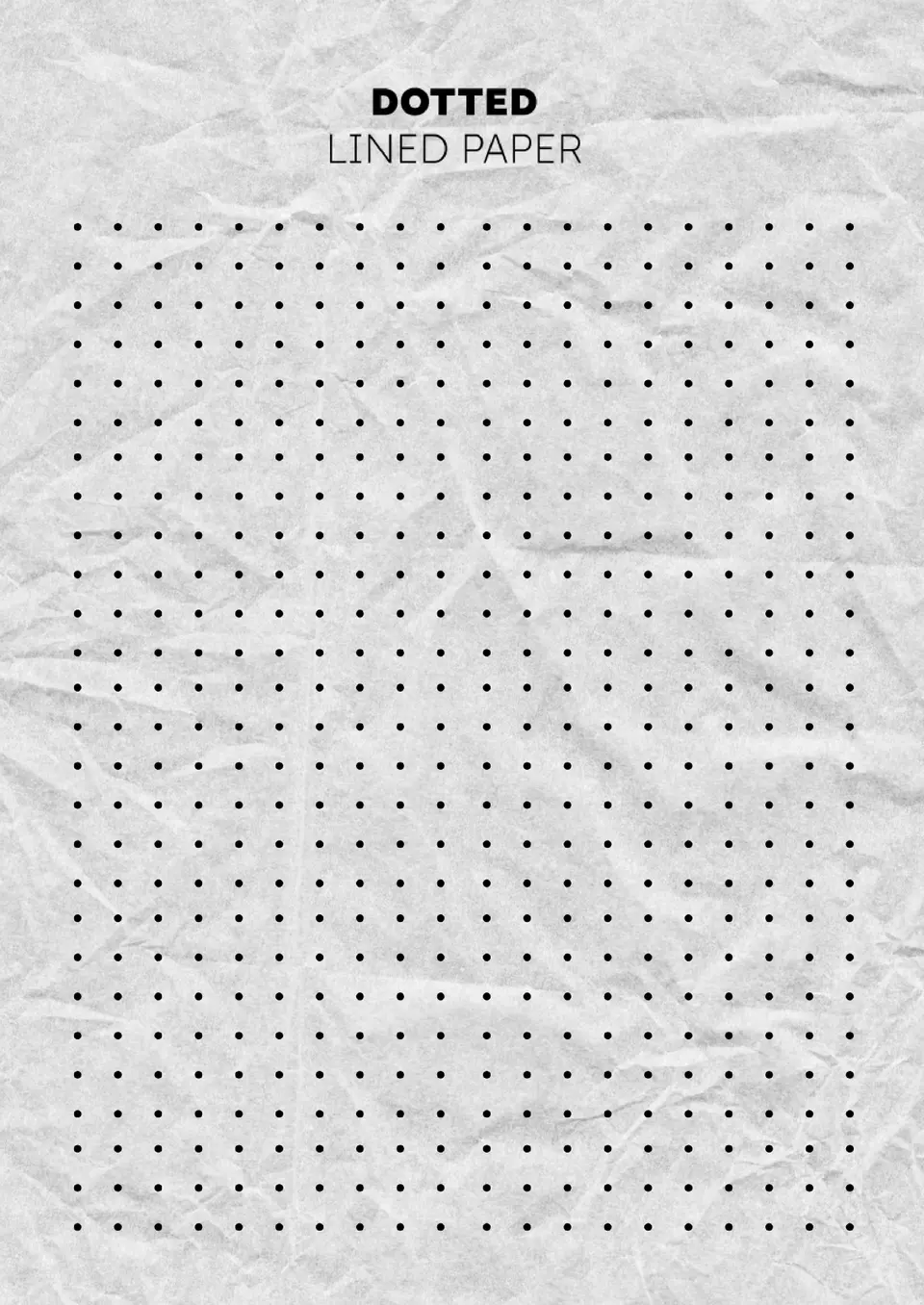Free Dotted Lined Paper Template For Google Docs