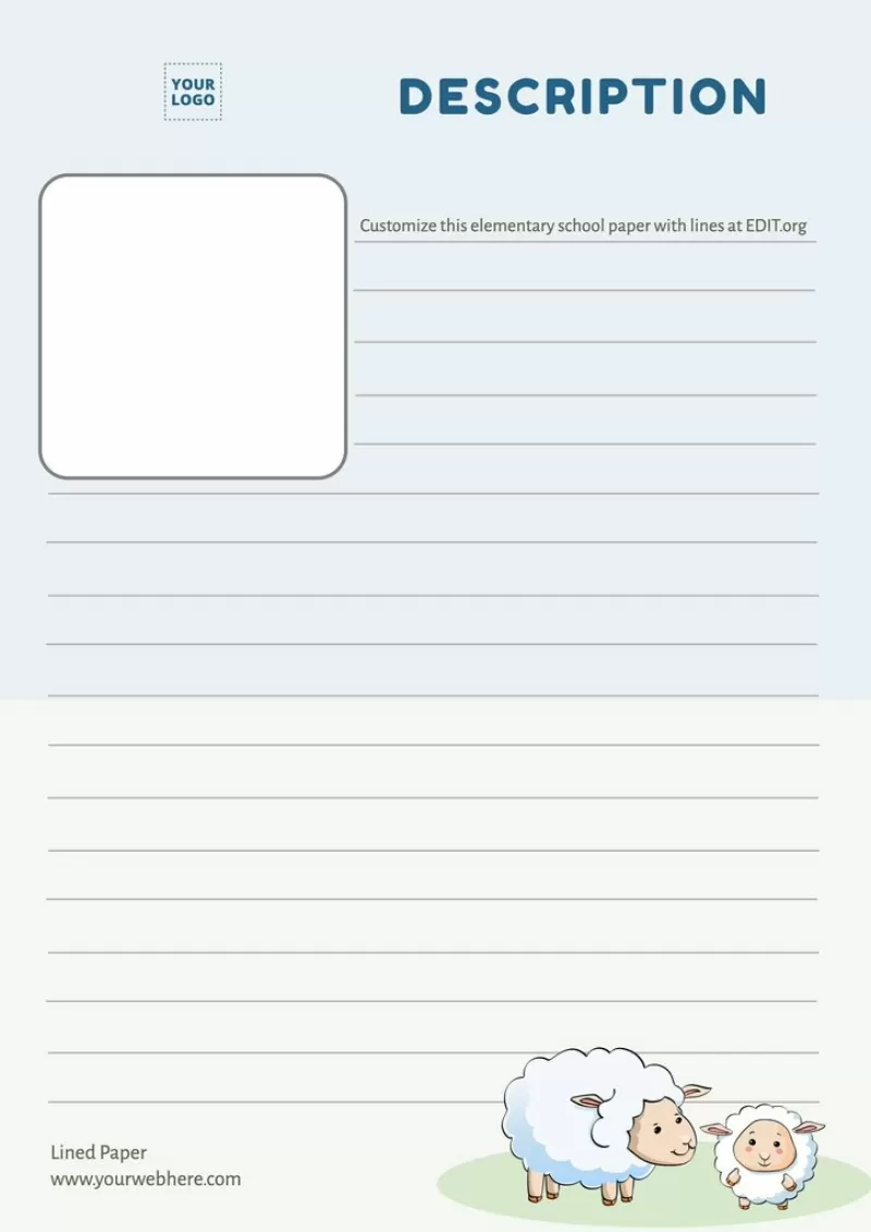 Free Elementary Lined Paper To Print