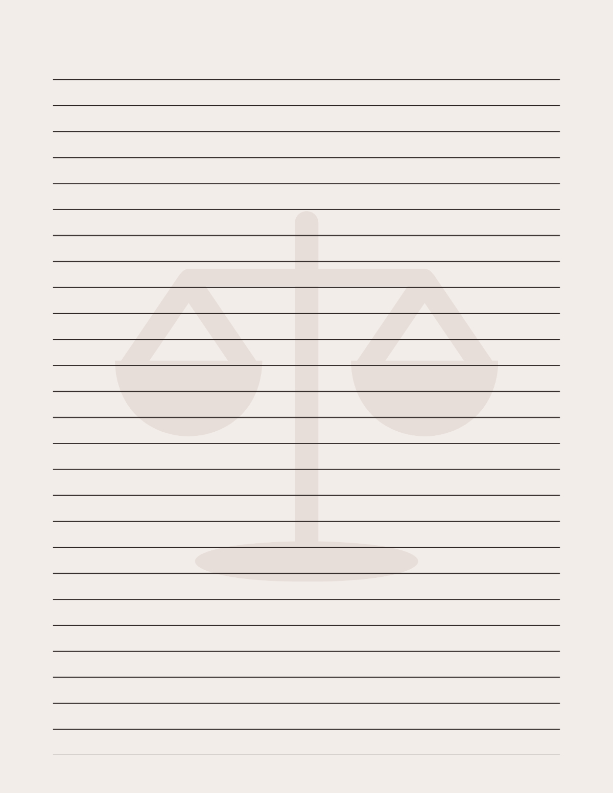 Numbered Lined Paper Printable
