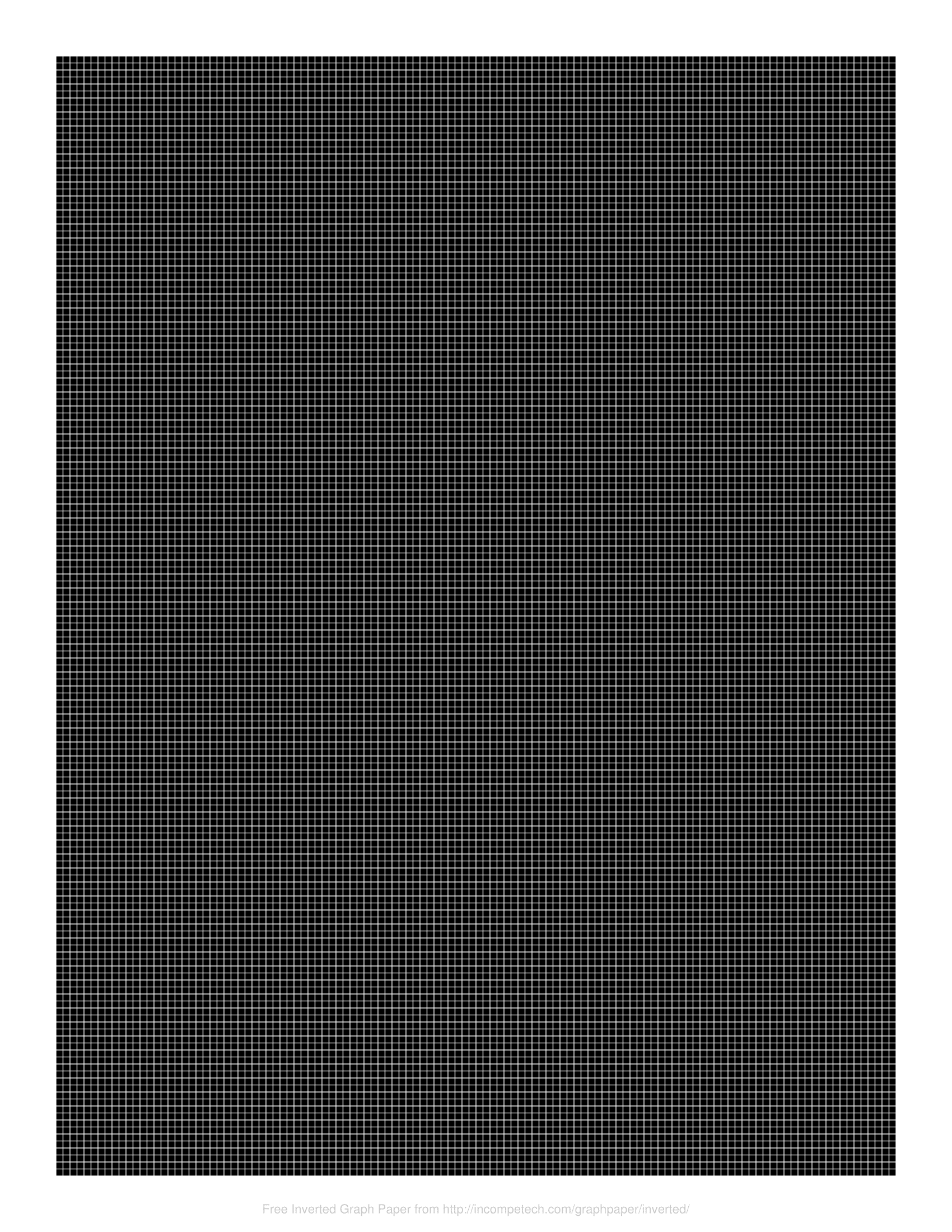 Free Online Graph Paper Inverted