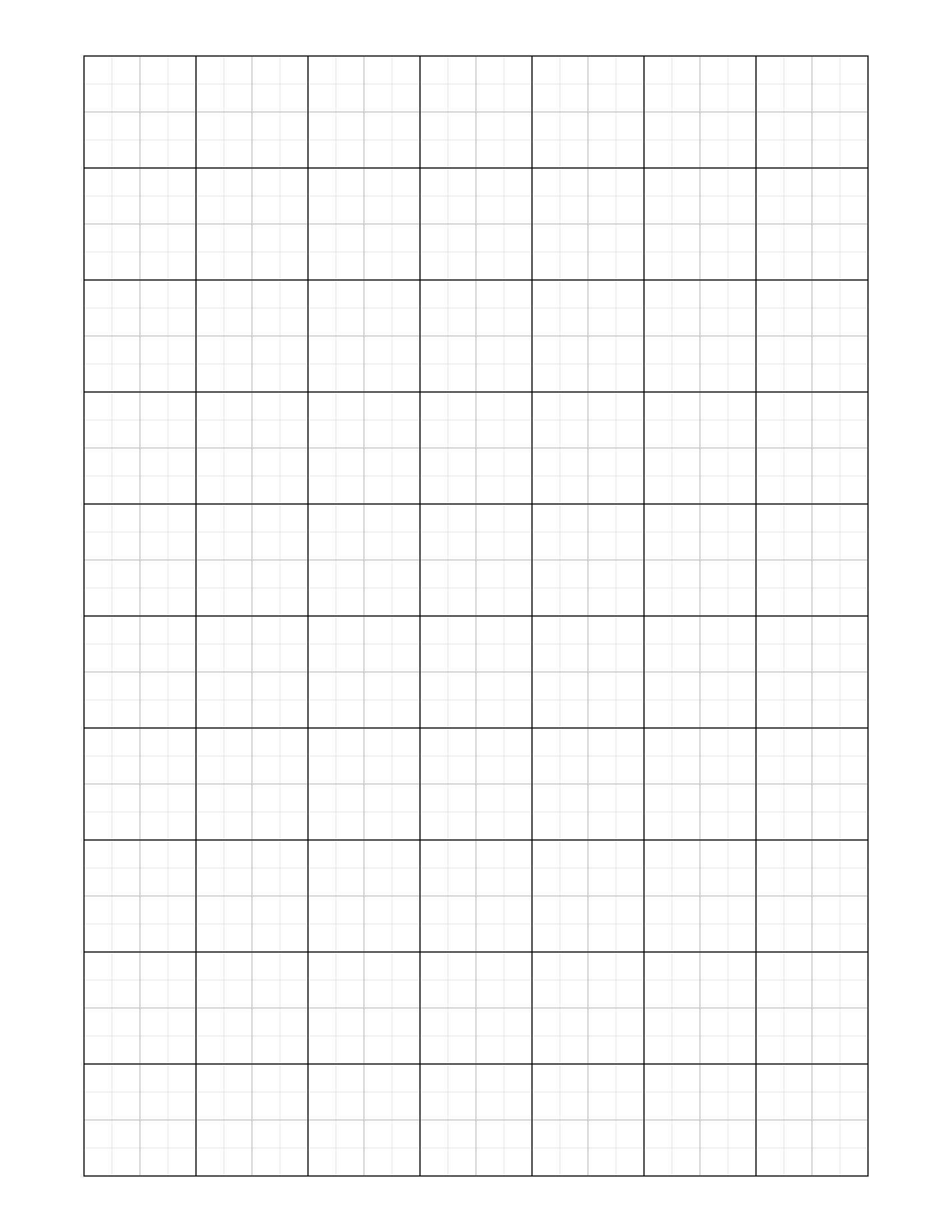 Small Grid Graph Paper Printable
