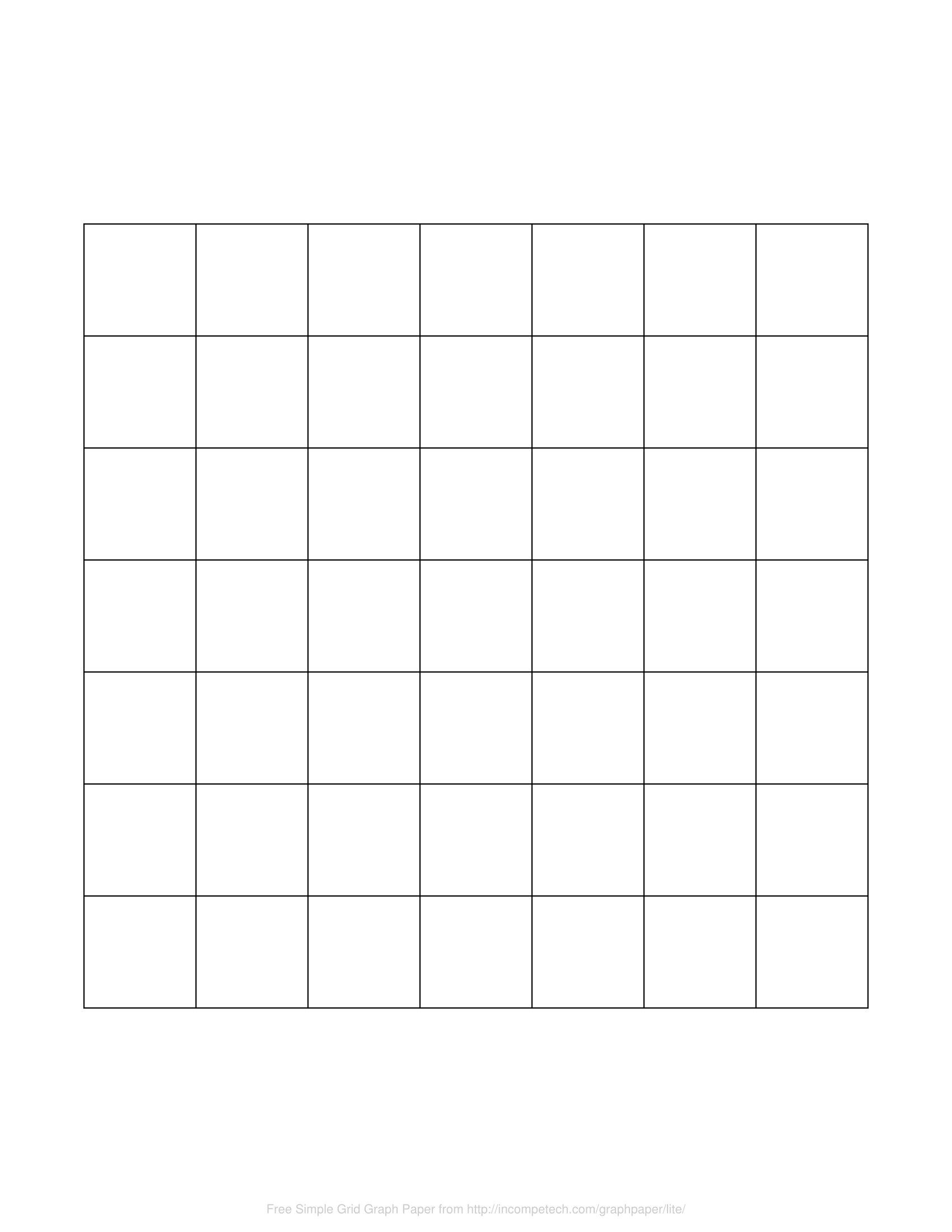Printable Grid Graph Paper